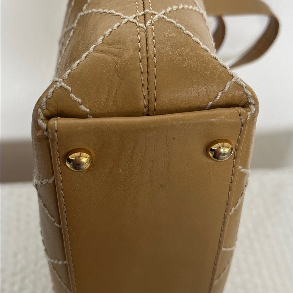 Chanel Classic Tan Quilted Leather Shopper Tote Bag - Picture 12 of 14